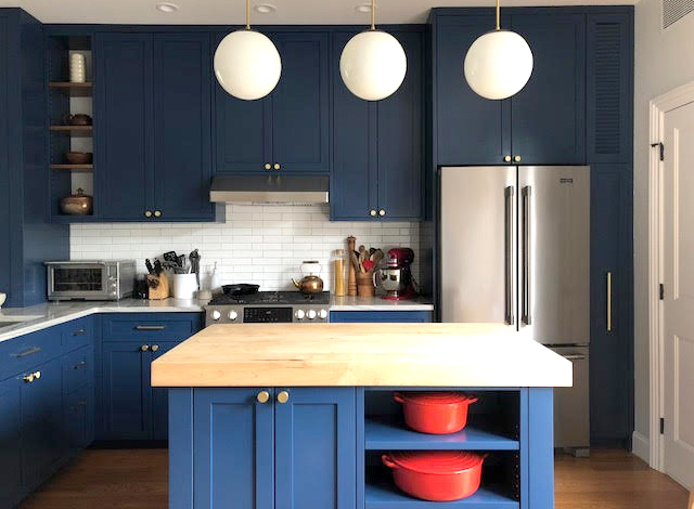 Blue kitchen